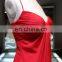 Dress manufacture China custom made bridal wedding floor length red evening dress wholesale
