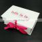 2017 new custom UV coating logo foldable wedding dresses boxes packaging box