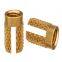 PPB-256/440/632 Brass Insert Nut Insertos Knurling Press-in Inserts Knukles Thru-Threaded Plain Knurled Nuts Inserti PEM Standard