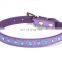 Blue Diamond Embedded Pet Collar Leash Training Dog Pulling Rope Pet Neck Chain Pet Supplies