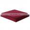 Customized Modern And Fashion Classic Color Blending Breey Red Velvet Stool Storage Ottoman With Golden Metal Legs