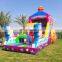 Rainbow Pink Princess Carriage Inflatable Dry Slide Bouncer For Sale