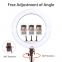 Dimmable 18'' LED Selfie Ring Light Photography Lighting 2.1M tripod stand Video Live LED Selfie Ring lamp with tripod