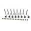 Intake Exhaust Valve Kit w/ Viton Valve Stem Seals Kit For Hyundai Kia 1.6L