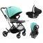 Fantastic trend expedition premium fancy design luxury 3 in 1 aluminum alloy baby stroller