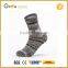 Asian boy color mixing knitted cotton men tube socks/ knitted machine