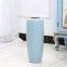 Nordic Fresh Hand Made Large Blue Ceramic Vase For Hotel Office Home Decor