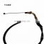 Cheap price spare extension parts PVC cable assy set DY100 black color accelerator cable motorcycle throttle cables on sale