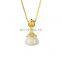 14K gold-covered safe buckle Hetian jade clavicle chain women's Hetian jade bracelet
