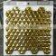 48x 48mm New product Golden Metal Mosaic Wall Panels for Home Background Wall Decoration