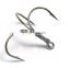 High grade carbon steel fishing  hook kits  treble hook with wire wrapping  Fishhook Barbed Fishing Accessories Pesca