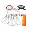 Factory Price fishing stainless steel fish wire rope lock  with float and plastic handle live fish locker