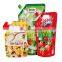 Customized fruit juice spout pouch jam gel packaging bag