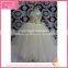 White ball gown dresses for kids, halter neck flower girl dresses for 1-9 years