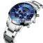 BIDEN 0029 Men Japan Quartz Stainless Steel Band Auto Date