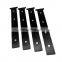 Garage Door Magnetic Decorative Hardware Kit Color Black 6 PCS Carriage Accents Faux Hinges and Handle