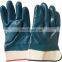 Knit Wrist Interlock Cotton Lined Yellow Nitrile Coated Work Glove Wholesale