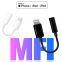 original lightning to 35mm aux cable adaptador iphone jack mfi apple mfi certified adapter