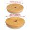 4 set airtight clear glass drink cup tumbler water bottle storage jar pop can with wooden bamboo lid with hole and straw