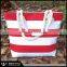 Latest Great Bridesmaid Gift Canvas Stripes Nautical Beach Bag