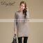 Hot Sale 100% Cashmere Pullover Sweater Women Vintage Style O-Neck Knit Top Pockets Long Length Winter OEM Service Available