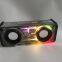 2023 Outdoor Mini Wireless Portable Transparent Bluetoothes Speaker TWS Interconnected Colorful LED Light