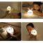 Rabbit Lamp Bunny LED Night Light Children's Night light Baby Sleeping Bedside Lamp USB Silicone Tap Control Touch Sensor Light