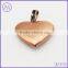 heart shaped copper rose gold floating locket