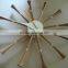 popularoriginal quality George walnut spindal shape wall clock