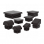 Plastic Male Pvc square Steel Tube Cap End Caps square Sealing End Cap