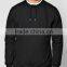 2016 OEM Custom Mens Black Ribbed Pullover Sweatshirts