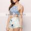 2016 Summer Women Halter Crop Top