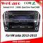 Wecaro WC-VJ8011 Android 4.4.4 car dvd player touch screen for jetta car double din dvd gps android A9 cpu 2013 2014 2015