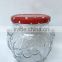 580ml glass honey jars with spoon