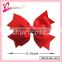 OEM,ODM available factory direct wholesale 5 inch red bow hair clip (XH11-0974)