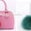 Multi Colors Women Girls Keychain Bag Phone Carkey Ornaments Fox Fur Pom Pom Keyring Quality Choice