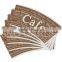 Coffee drink paper cup fan coated PE