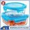 pryex acid proof borosilicate glass food containers