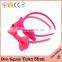 Fabric bowknot cut girls hair band, fabric covered fashion headband for women