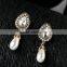 New design fashionable elegant hanging pearl earrings/