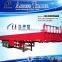 Best selling 40ft 3 axles bogie suspension side wall trailer/strong flatbed cargo truck trailer dimensions