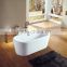 SUNZOOM UPC/cUPC certified beautiful acrylic bathtub, painting freestanding acrylic bathtub, bathtub for bathroom