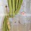 China Modern Butterfly Bead Curtain Green Linen Curtain for Living Room