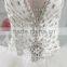 Real Picture Draped Sliver Beaded puffy princess ball gown wedding dress XYY07-400