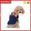 C591 Puppy Dog Navy Style Ribbed Knit Sweater Bowknot Knitwear Custom Knit Dog Sweater