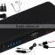12000mAh 12v 3 in 1 USB interface, glare LED flashlight, 8 laptop adapters emergency12v mini emergency car jump starter