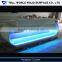 White artificial marble reception desk for two people