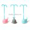 Wholesale innovative Food grade whale silicone tea infuser/tea filter/ tea strainer with stick