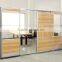 fashion nice design aluminium melamine steel frame modular workstation glass partition with pedestal