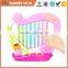 Cartoon electronic organ toys touching mini harp toy